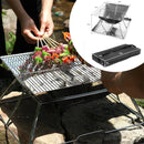 Churrasqueira Portátil Dobrável Inox 34x35cm