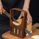 Suporte Guia de Corte para Pão – Fatiador Dobrável em Plástico para Pães Caseiros e Torradas